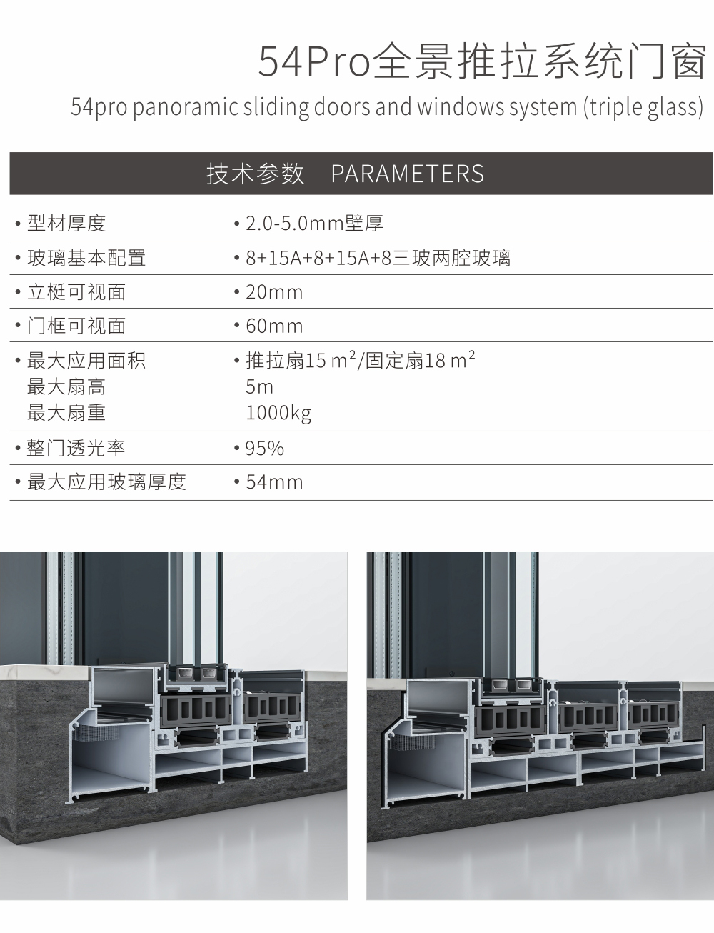 全景推拉系统门窗